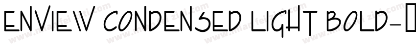 Enview Condensed Light Bold字体转换